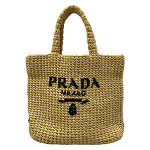 Prada Small Crochet Tote Bag Beige #351022P13B